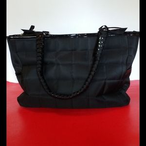 Lancome large NWOT nylon and vinyl tote bag
